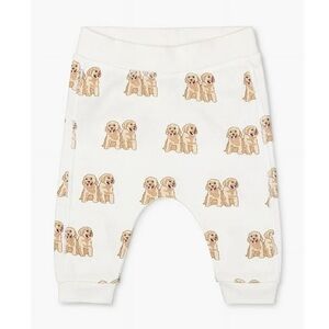 Monica + Andy 6-9 Month Pants with Dog Golden Retriever Print